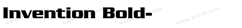 Invention Bold字体转换
